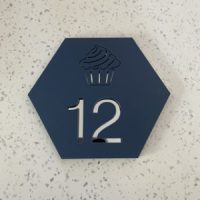 House Signage Hexagon - Number Only - Image 2