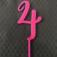 Angelina Individual Numbers Topper - Solid acrylic