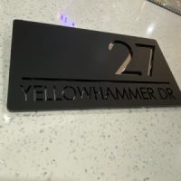 House Signage Rectangle - Number & Road/House Name - Image 3