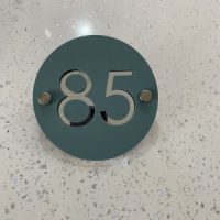 House Signage Circle - Number Only