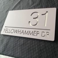 House Signage Rectangle - Number & Road/House Name