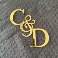 Tim & Fran Initials Charm - Acrylic - Image 2