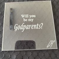 Steph  & Will you be my……Godparents Outie Embosser - Acrylic