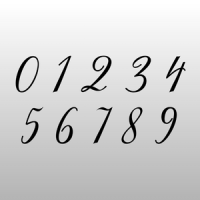 Anna Individual Numbers Charms - Solid acrylic