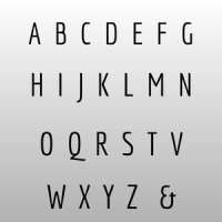 Emma Individual Letters Plus & Charms - Solid acrylic