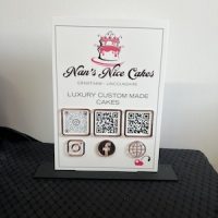 A5/A4 Portrait Social Media Sign-Std Colour Base 3 Media
