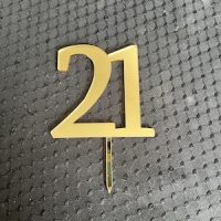 Steph Double Number Cake Topper - Acrylic - Image 2