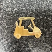 Golf Buggy Cake Charm  - Mirrored Acrylic - Image 2