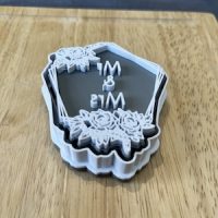 Hexagon Mr & Mrs Embosser & Cutter Set - Image 5