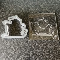Santa Sleigh Embosser & Cutter Set - Outie