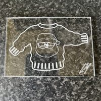 Xmas Jumper/Sweater Santa Outie Embosser - Acrylic - Image 3