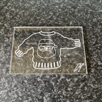 Xmas Jumper/Sweater Santa Outie Embosser - Acrylic