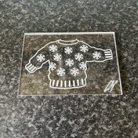 Xmas Jumper/Sweater Snowflake Outie Embosser - Acrylic - Image 2