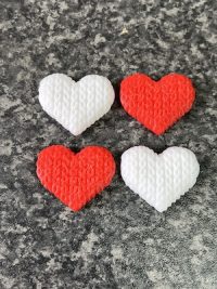 Small Heart Cupcake & Cake Charms - 3d printed - Image 4