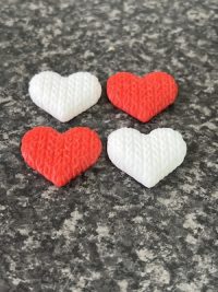 Small Heart Cupcake & Cake Charms - 3d printed - Image 3