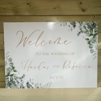 A2 Landscape Welcome to our wedding board -