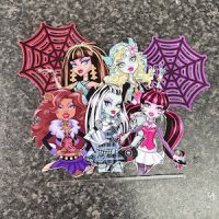 Monster High Themed Birthday Card Cake Topper & Charm Set - Image 3